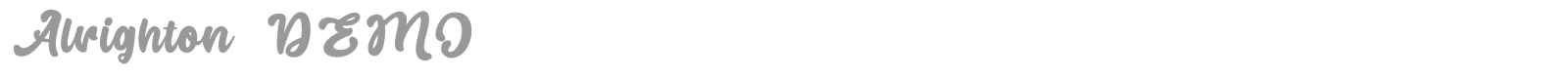 Alrighton font preview